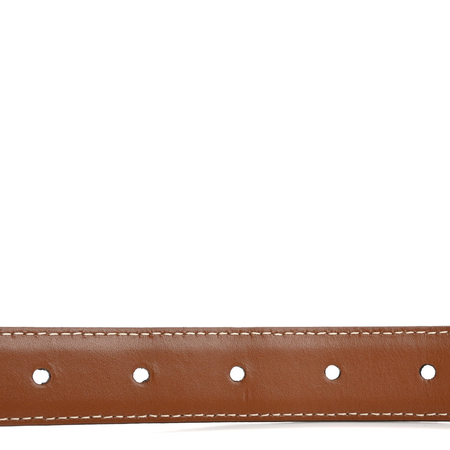 Celine Box Calfskin Small 18mm Triomphe Belt 80 32 Tan 3 of 8