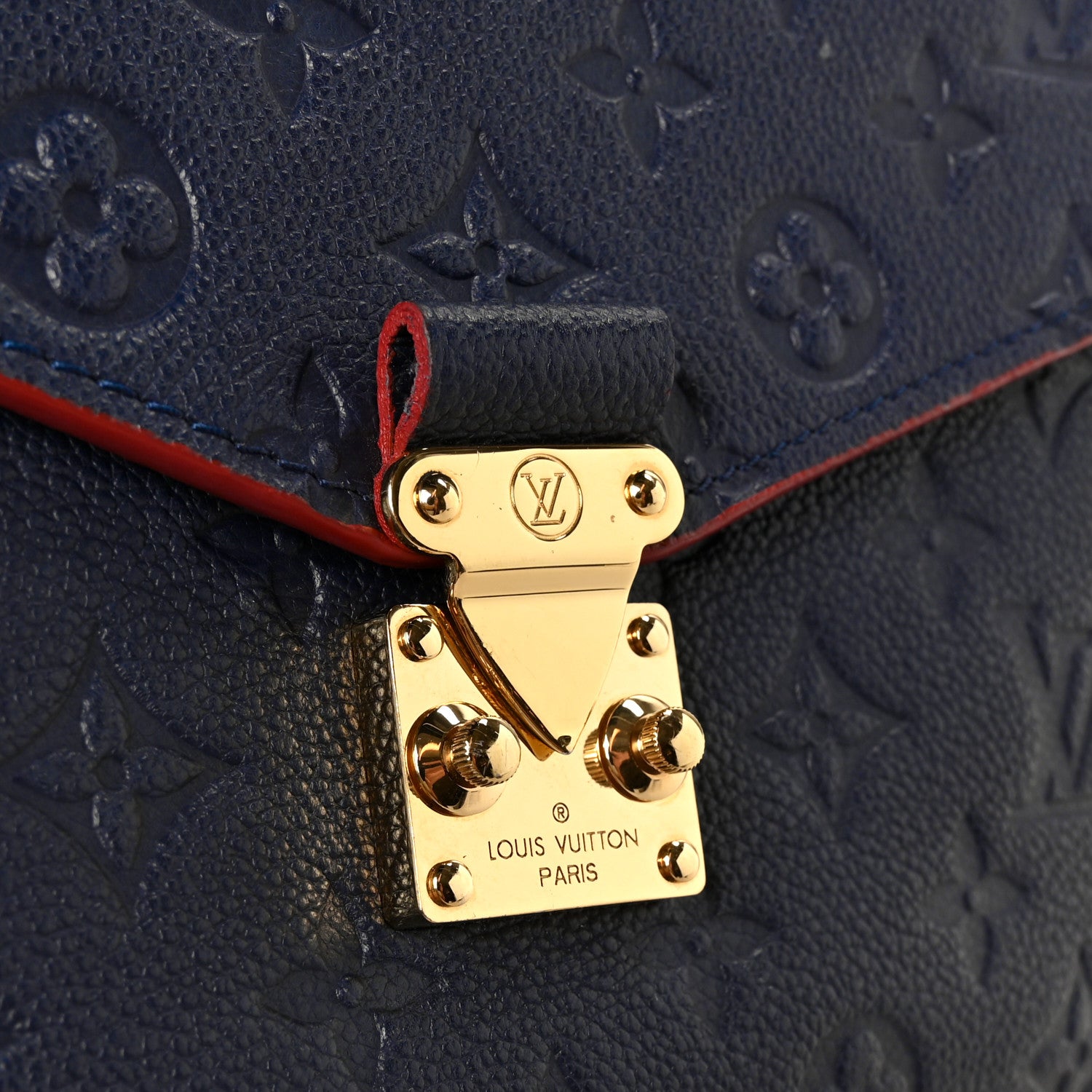 Louis Vuitton Empreinte Pochette Metis Marine Rouge 7 of 11