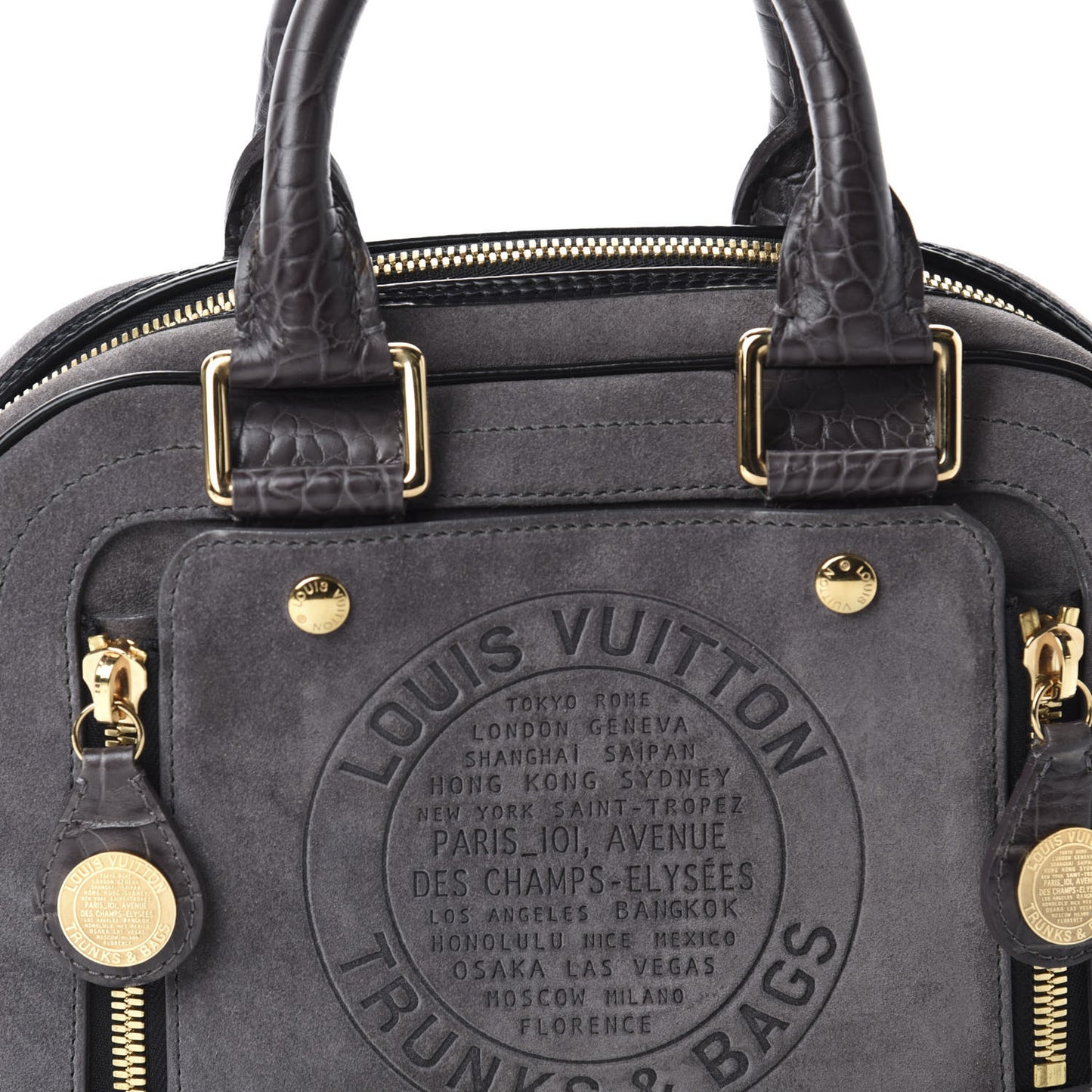 Havane Stamped Trunk Bowler PM Gray