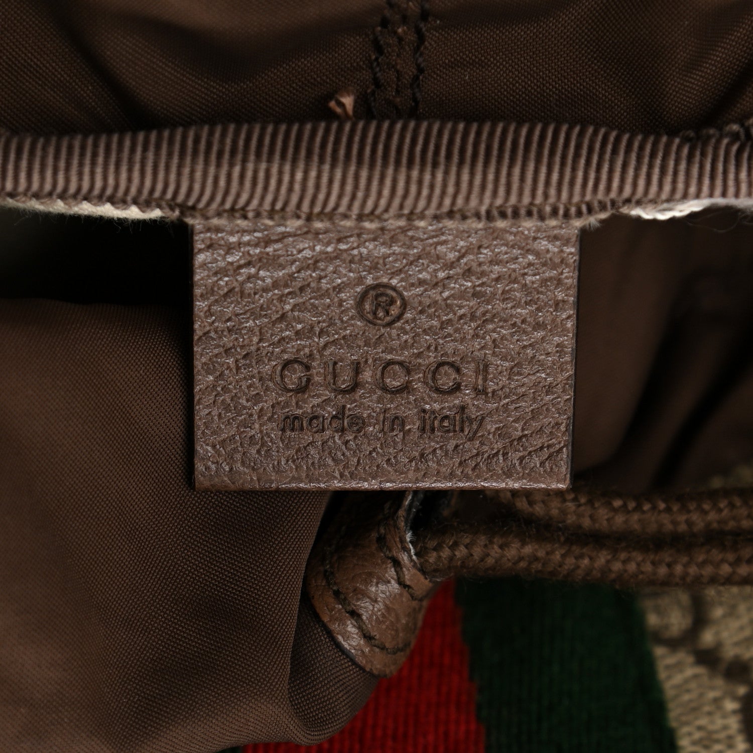 Gucci GG Supreme Monogram Medium Ophidia Double Buckle Backpack Brown 6 of 12