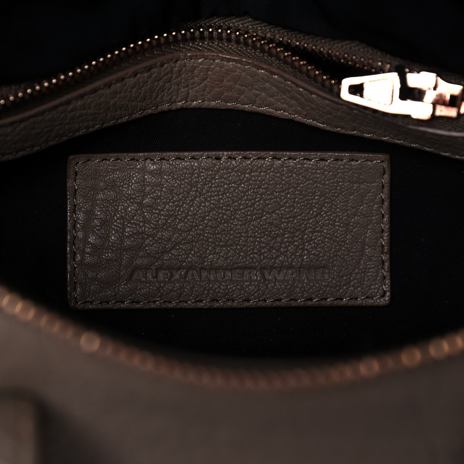 Alexander Wang Pebbled Lambskin Rockie Latte Rose Gold Hardware 6 of 10