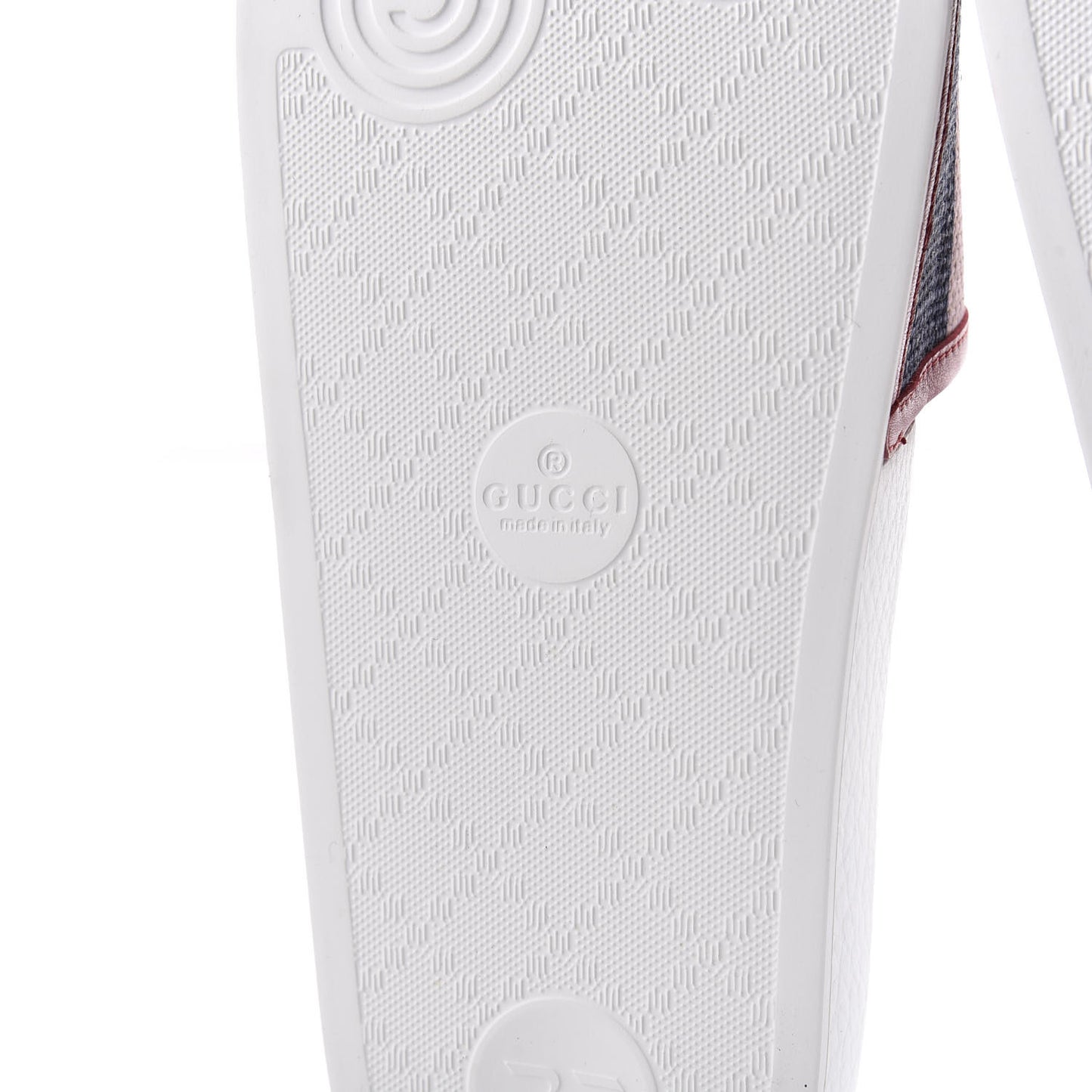 Canvas Sylvie Stripe Logo Pursuit Slide Sandals 39 Mystic White Hibiscus Red Maritime
