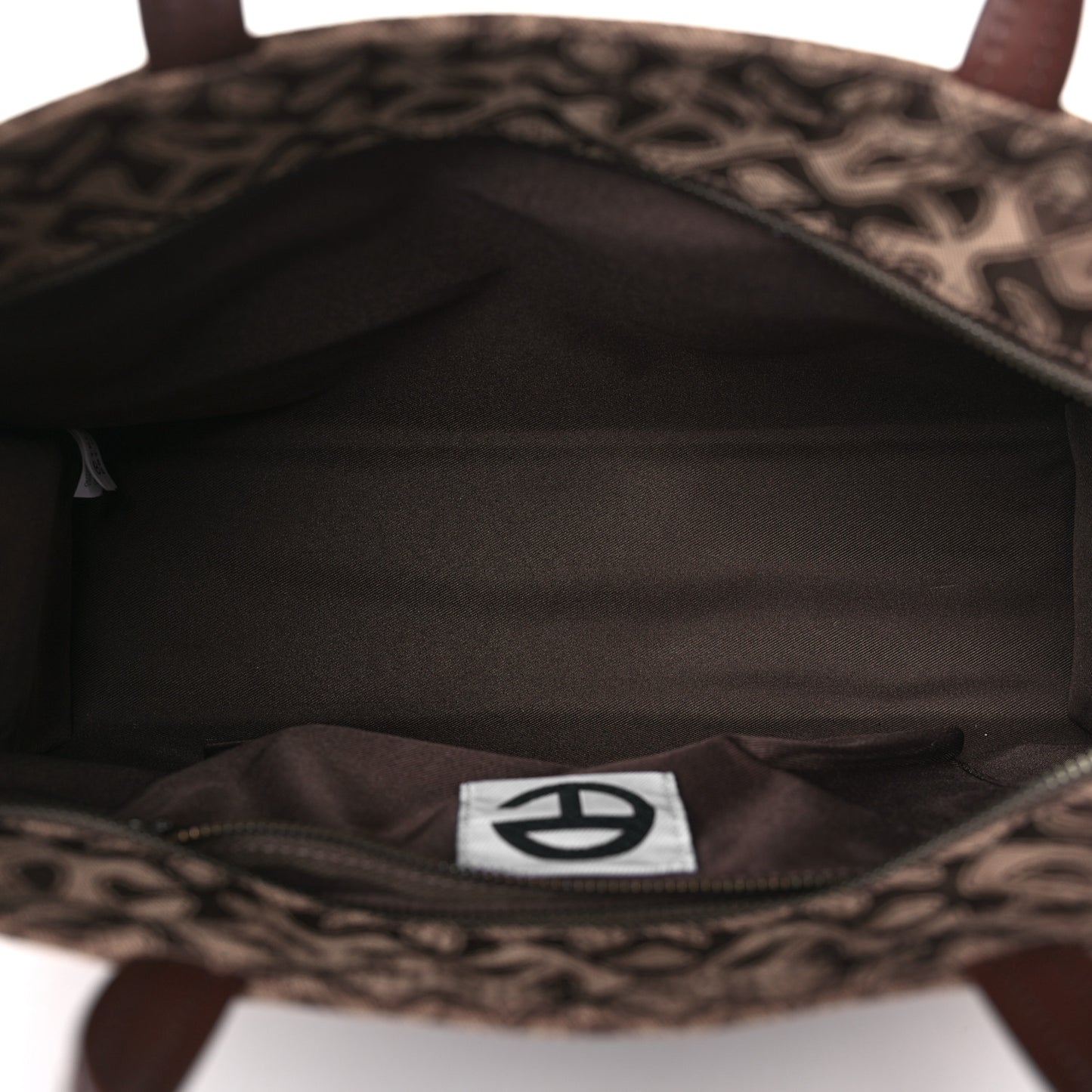 Monogram Jacquard Medium Shopping Bag Tan
