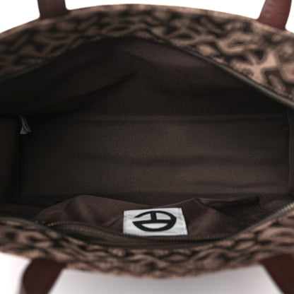 Telfar Monogram Jacquard Medium Shopping Bag Tan 5 of 8