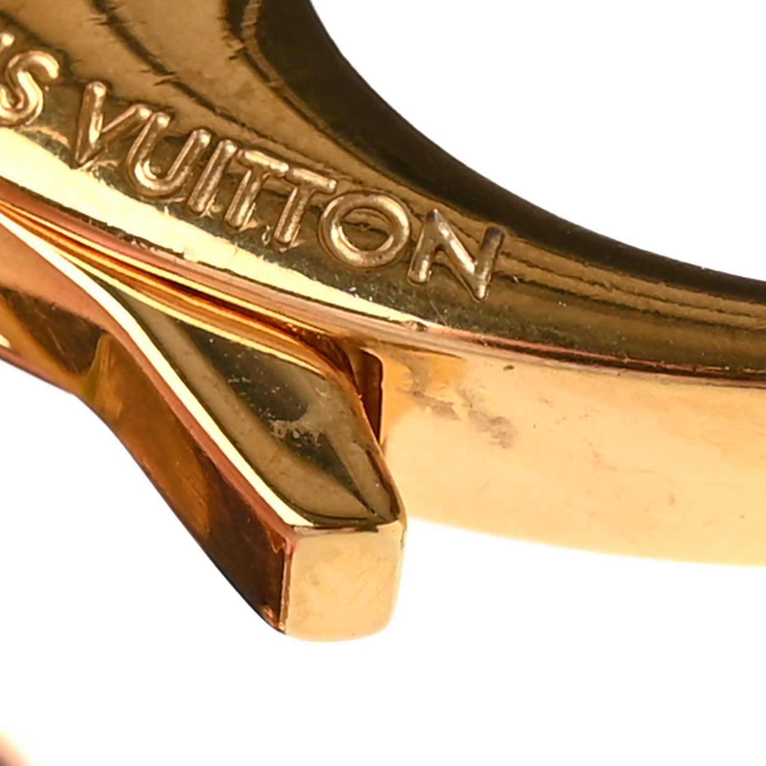 Louis Vuitton Metal Enamel Fleur De Monogram Bag Charm Dore 5 of 5