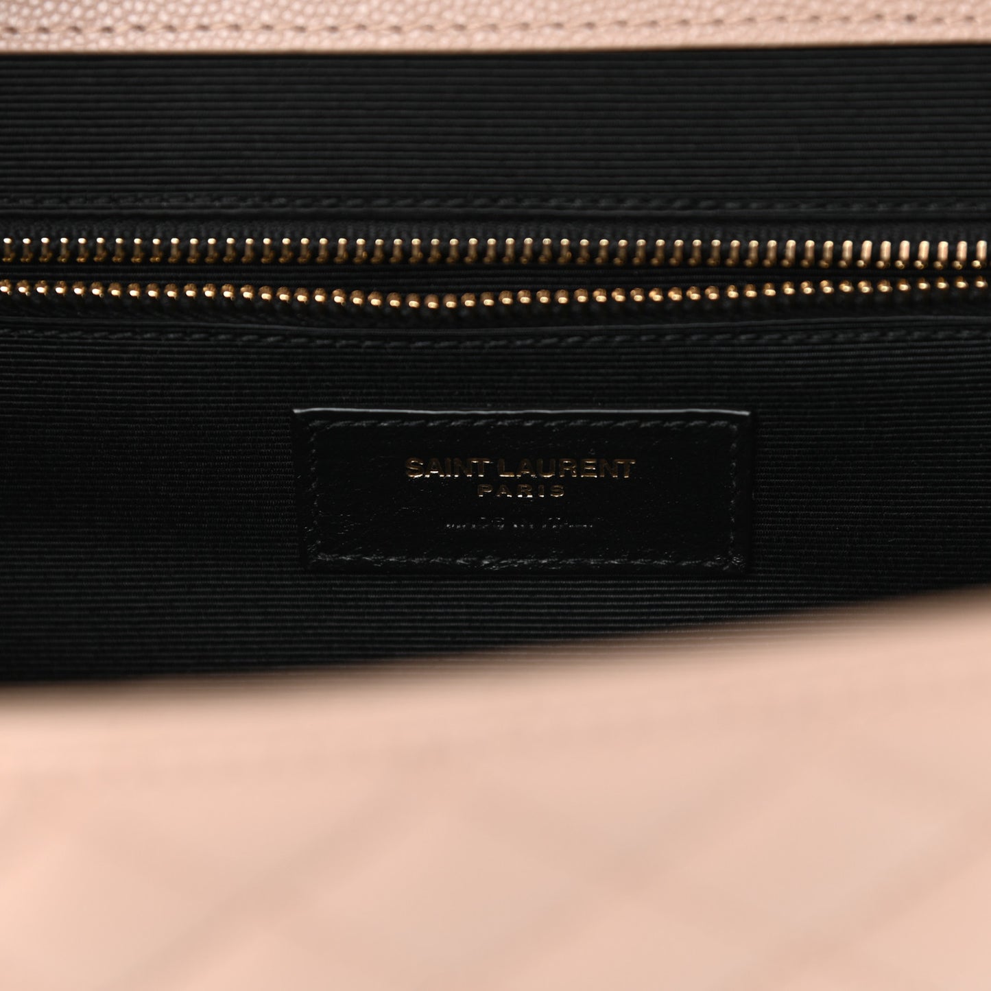 Grain De Poudre Mixed Matelasse Large Triquilt Monogram Satchel Dark Beige