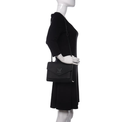 Louis Vuitton Soft Calfskin My Lockme Chain Bag BB Black 2 of 11
