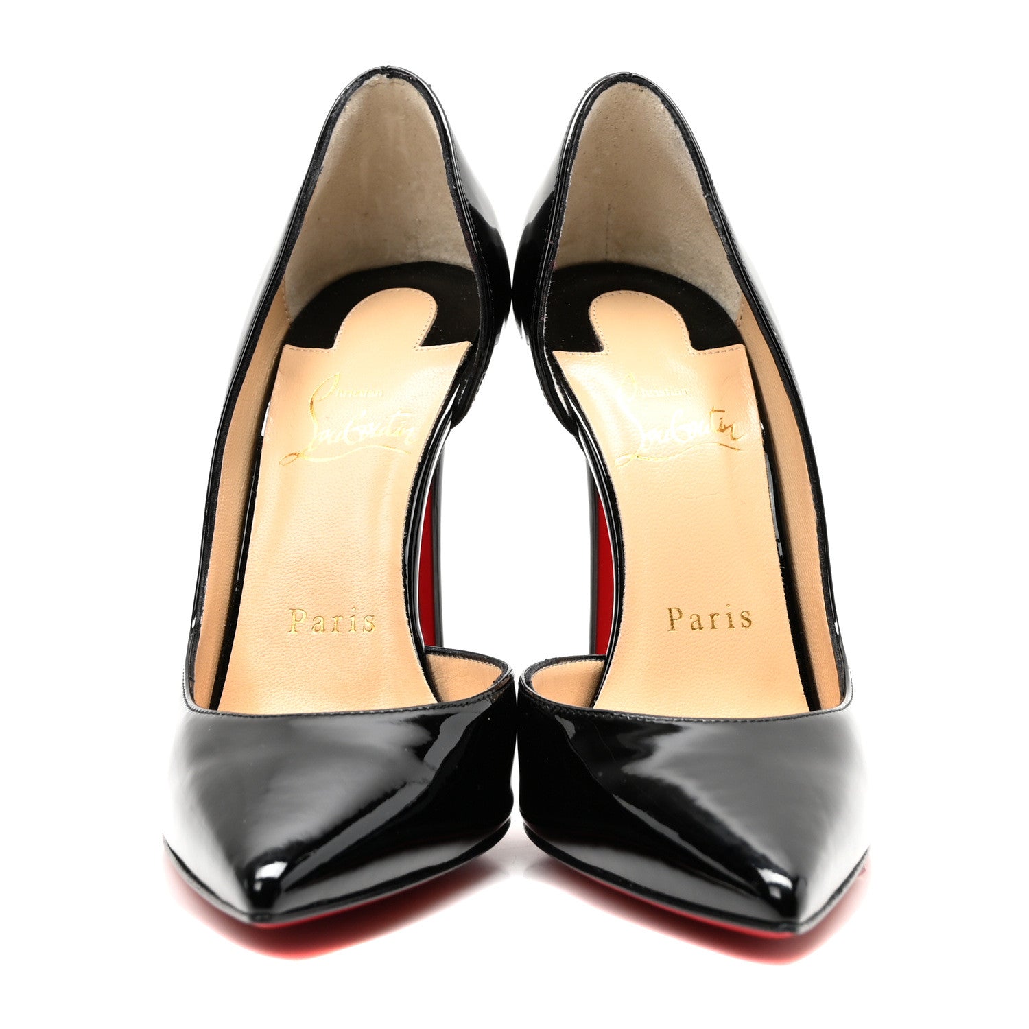 Christian Louboutin Patent Iriza 100 Pumps 36 Black 3 of 8