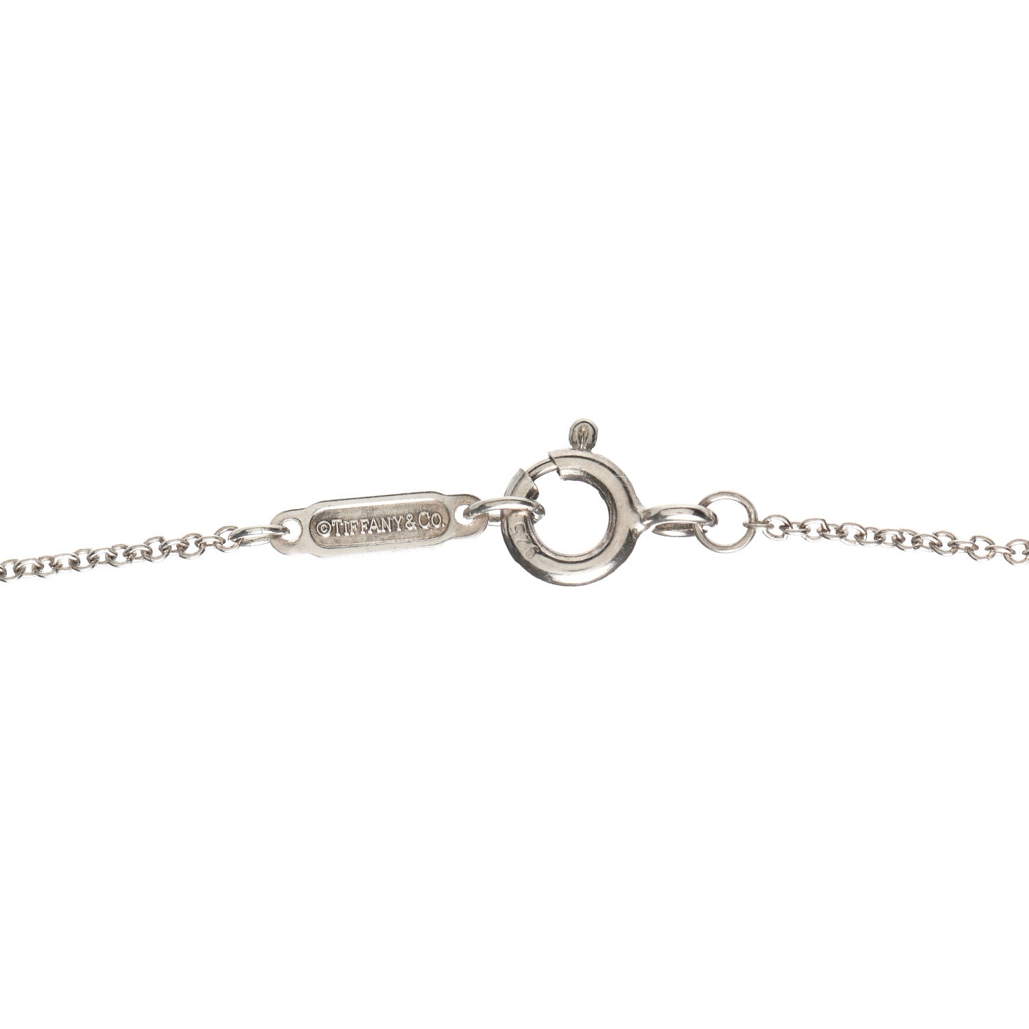 Tiffany Sterling Silver Twist Knot Pendant Necklace 4 of 5
