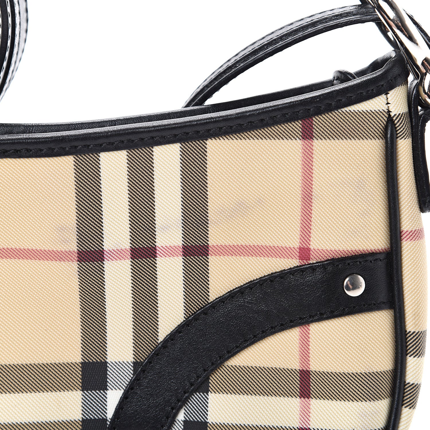 Burberry House Check Studded Shoulder Bag Black 11 of 12