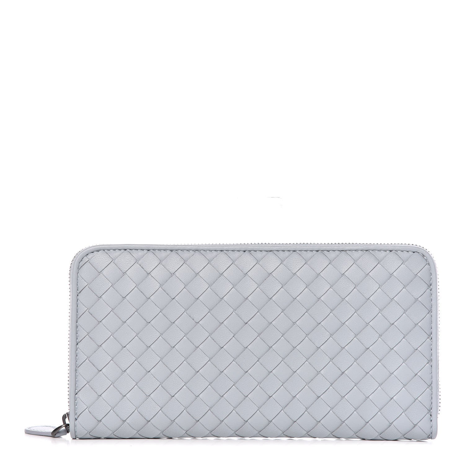 Bottega Veneta Nappa Intrecciato Zip Around Wallet Artic 1 of 11