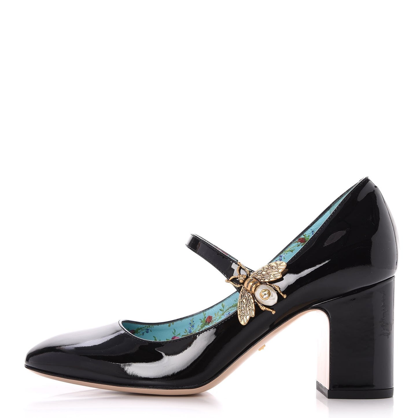 Vernice Crystal Lois Bee Mary Jane Pumps 37 Black