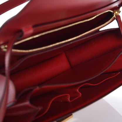 Celine Box Calfskin Medium Classic Box Flap Bag Red 5 of 8