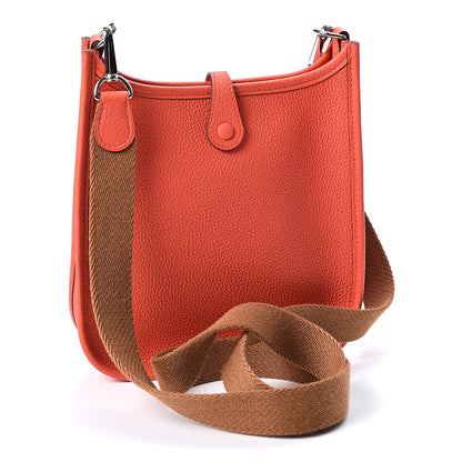 Hermes Taurillon Maurice Amazone Evelyne TPM Capucine Gold 2 of 9