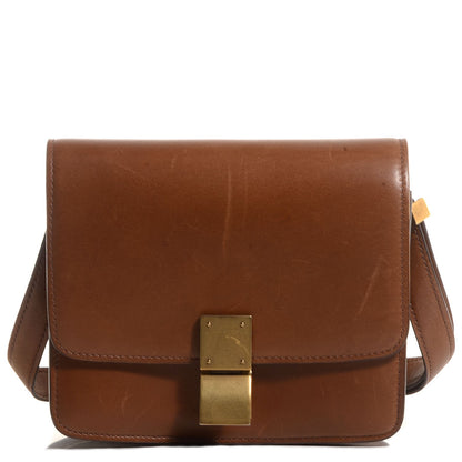 Celine Smooth Calfskin Small Classic Box Flap Bag Camel 1 of 8