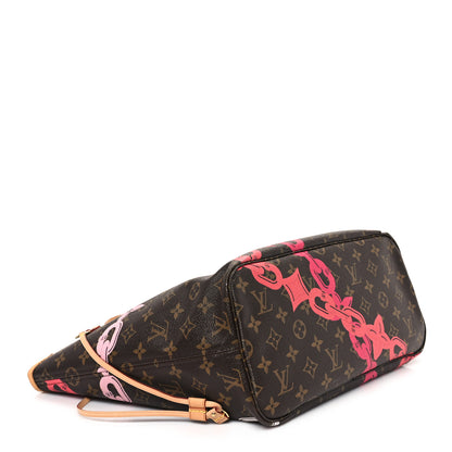 Louis Vuitton Monogram Bay Neverfull MM Rose Ballerine Poppy 5 of 12