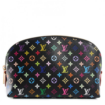 Louis Vuitton Monogram Multicolor Cosmetic Pouch Black Grenade 1 of 9