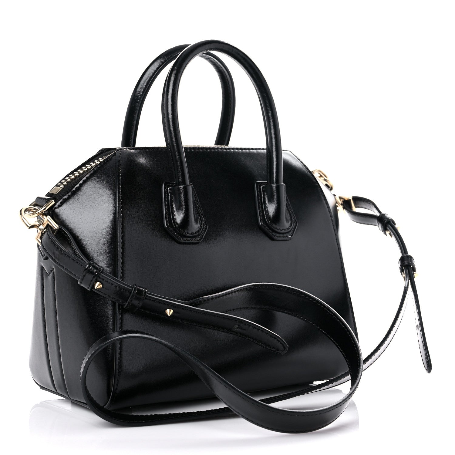 Givenchy Shiny Lord Calfskin Mini Antigona Black 3 of 9
