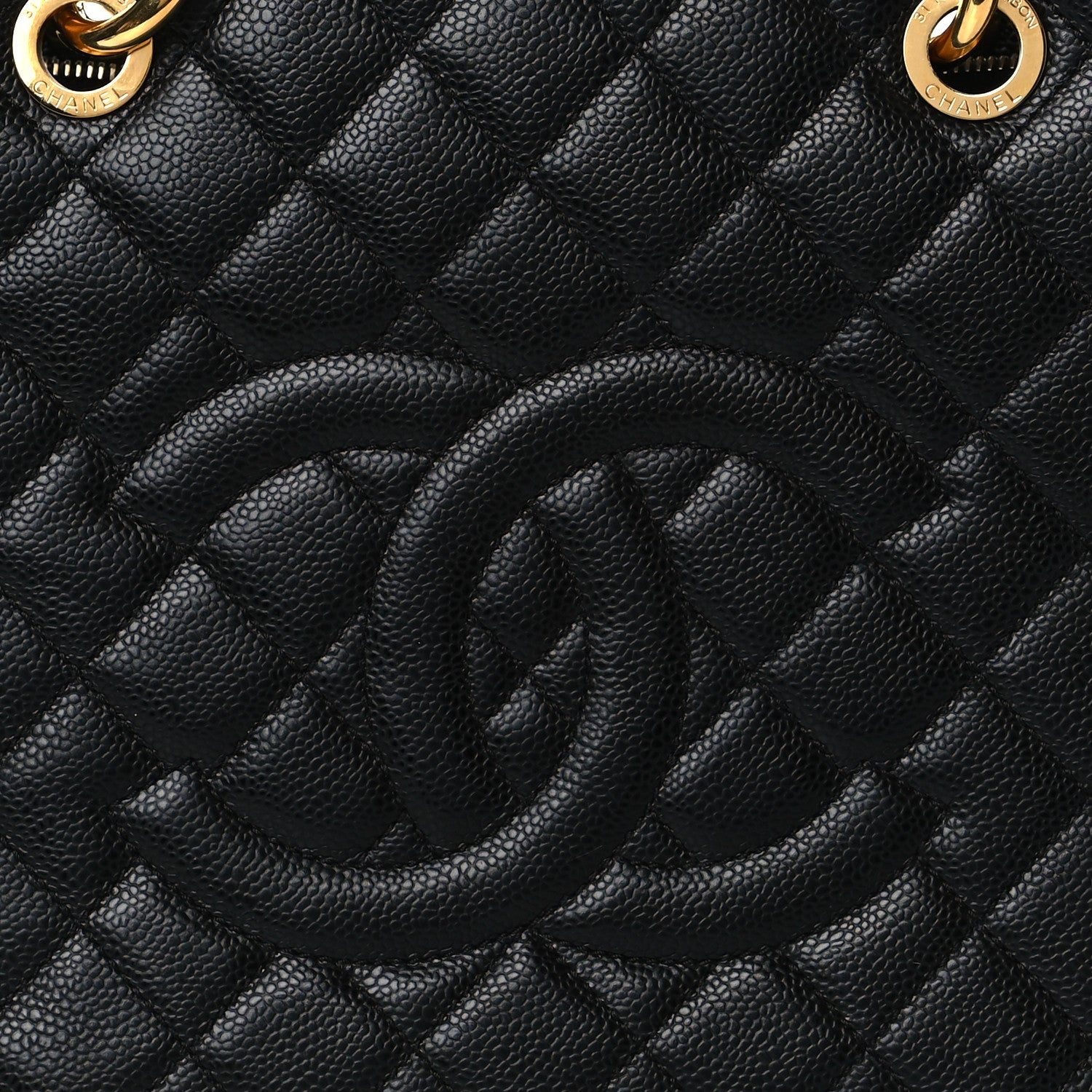 Chanel Caviar Quilted Grand Shopping Tote GST Black 8 of 10