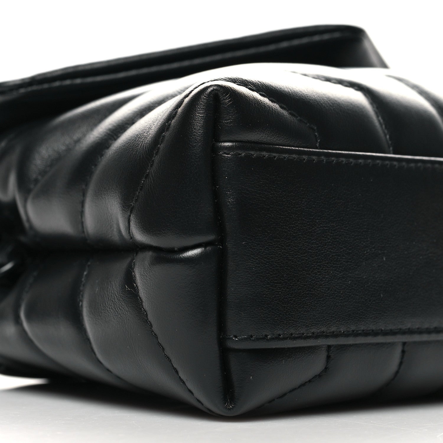 Saint Laurent Calfskin Y Quilted Monogram Monochrome Toy Loulou Crossbody Bag Black 10 of 11