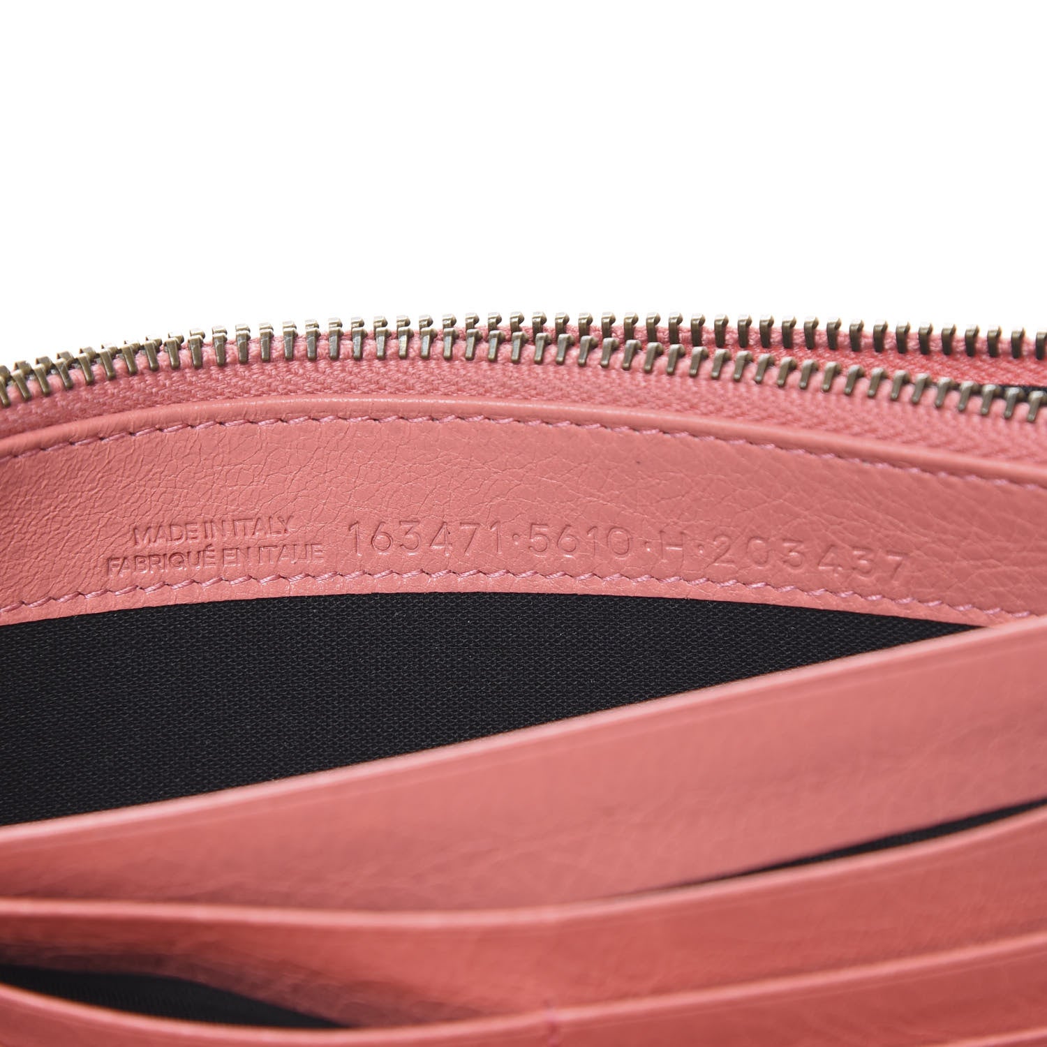 Balenciaga Agneau Classic Hardware Money Wallet Rose Azalee 6 of 13