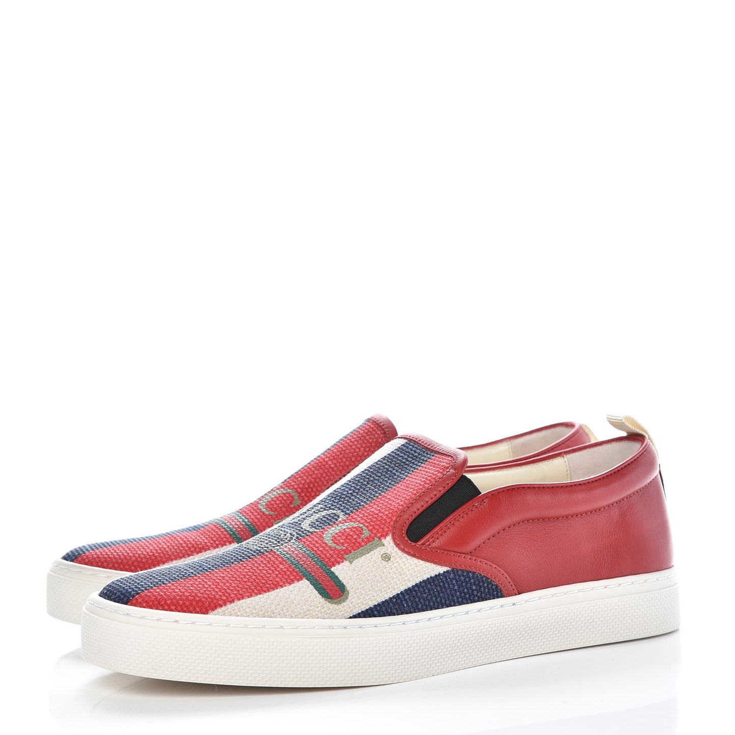 Canvas Sylvie Stripe Logo Mens Dublin Slip On Sneakers 8 Mystic White Hibiscus Red Maritime
