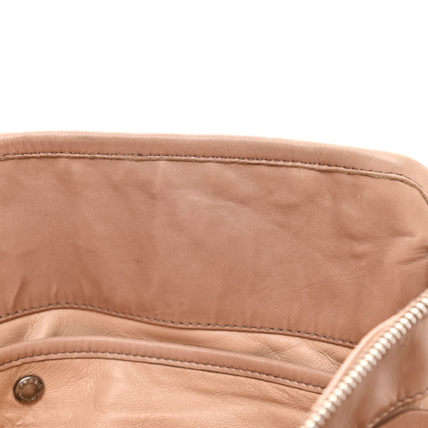 Nappa Antique Stitched Satchel Cammeo