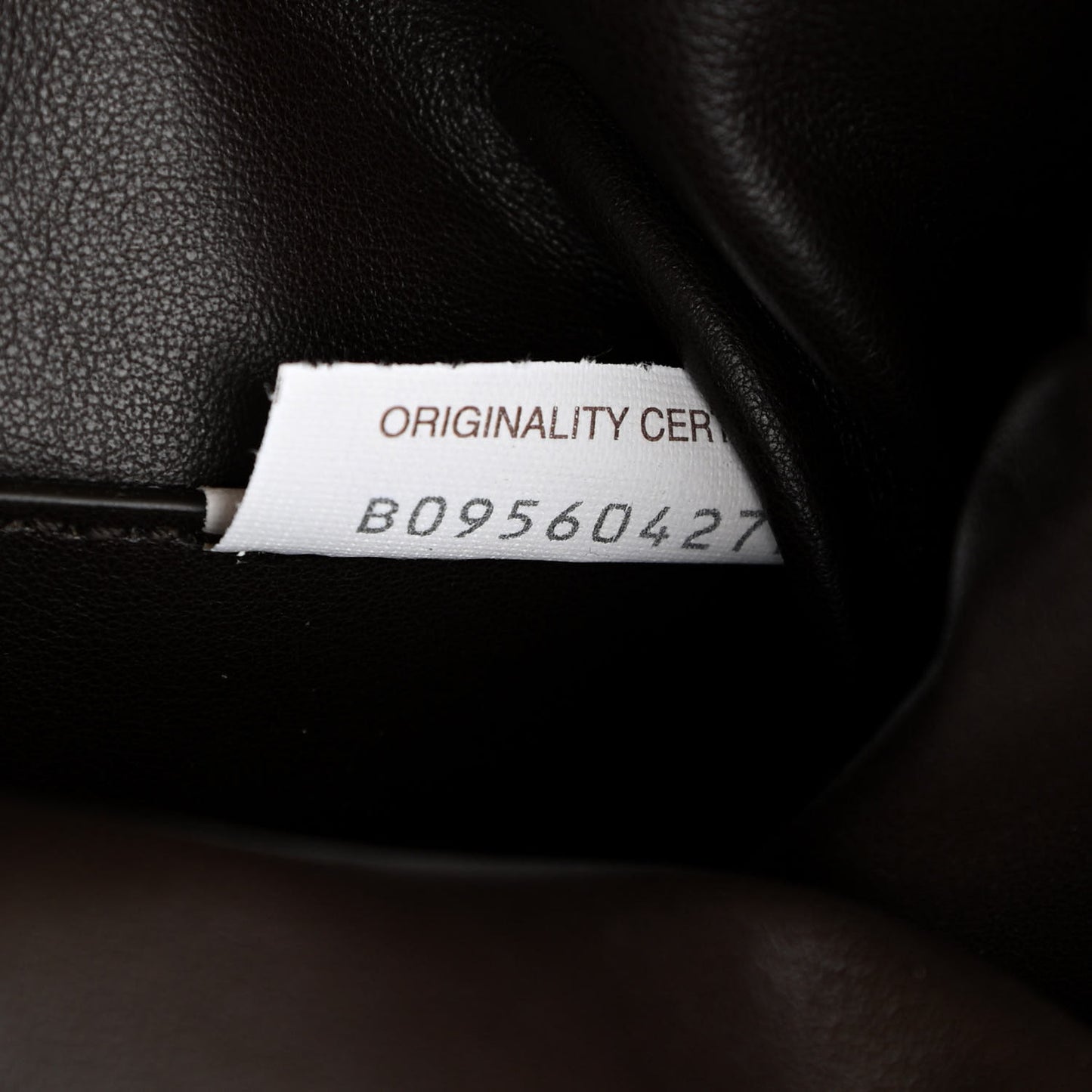 Fabric Intrecciato Medium The Point Triangle Bag Brown