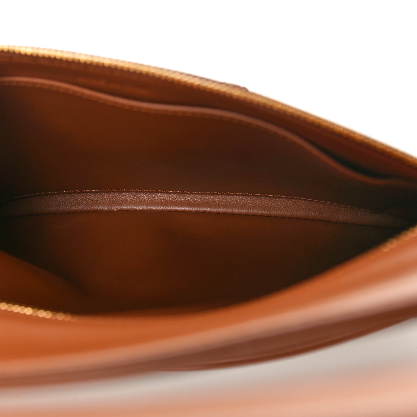Smooth Calfskin Medium Diordouble Chain Bag Brown