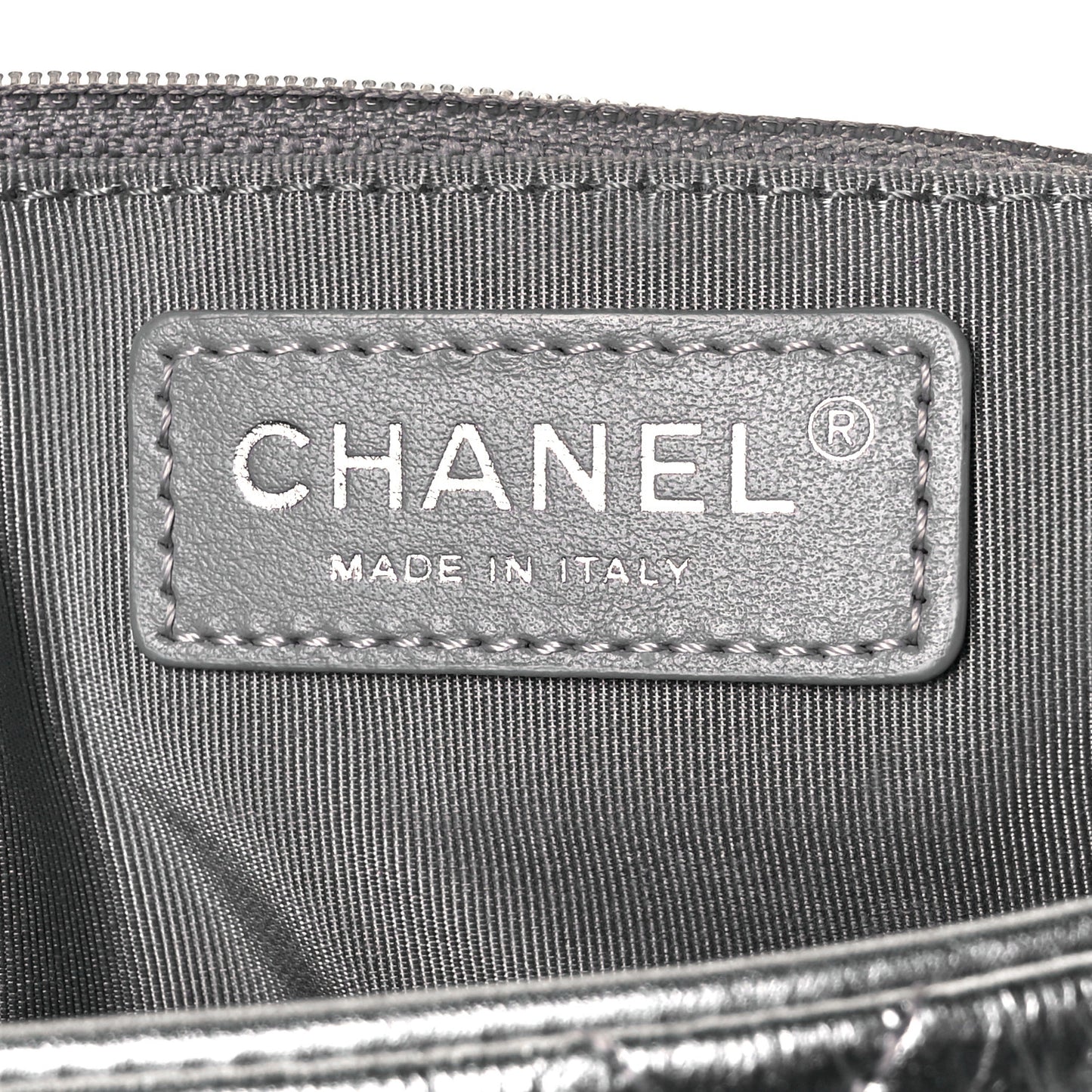 Crackled Aged Calfskin Big Bang Flap Silver