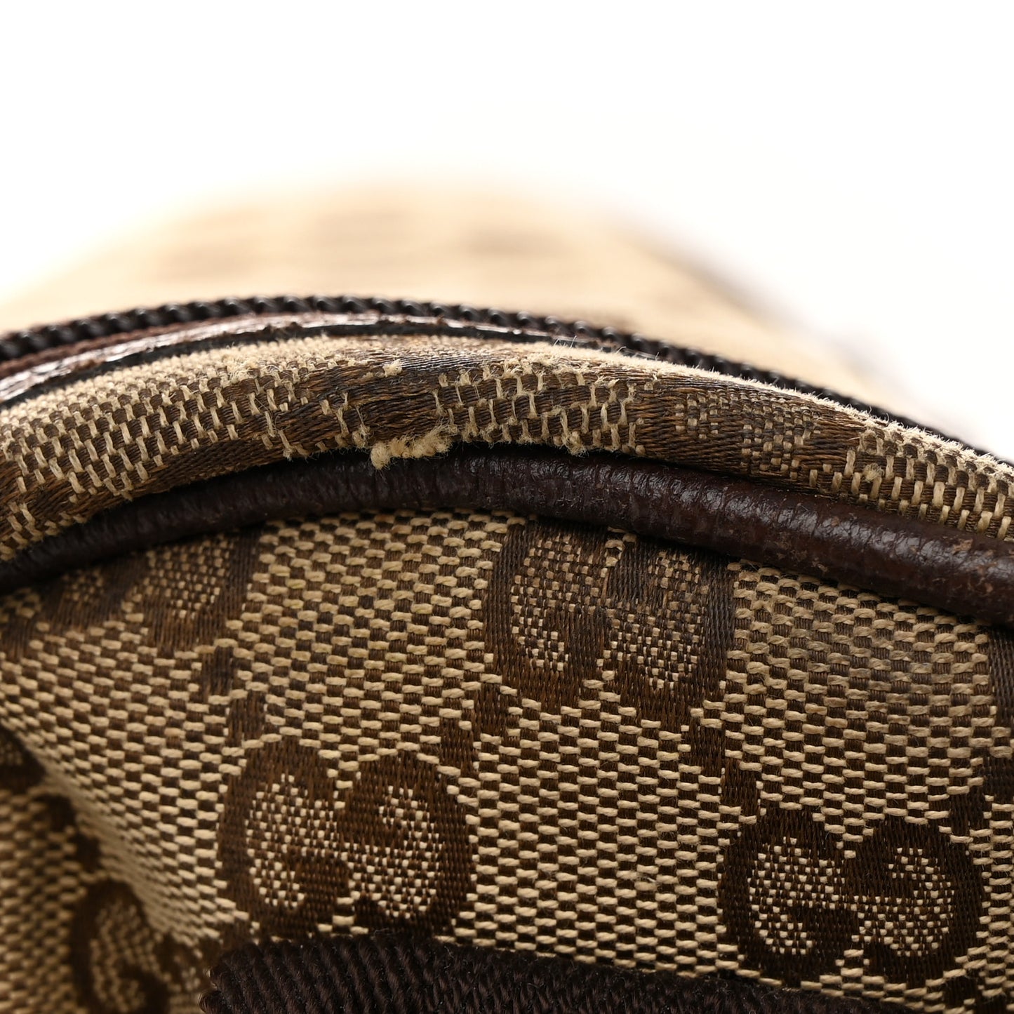 Monogram Natural Pigskin Large Diaper Bag Beige Ebony Cocoa Dark Chocolate