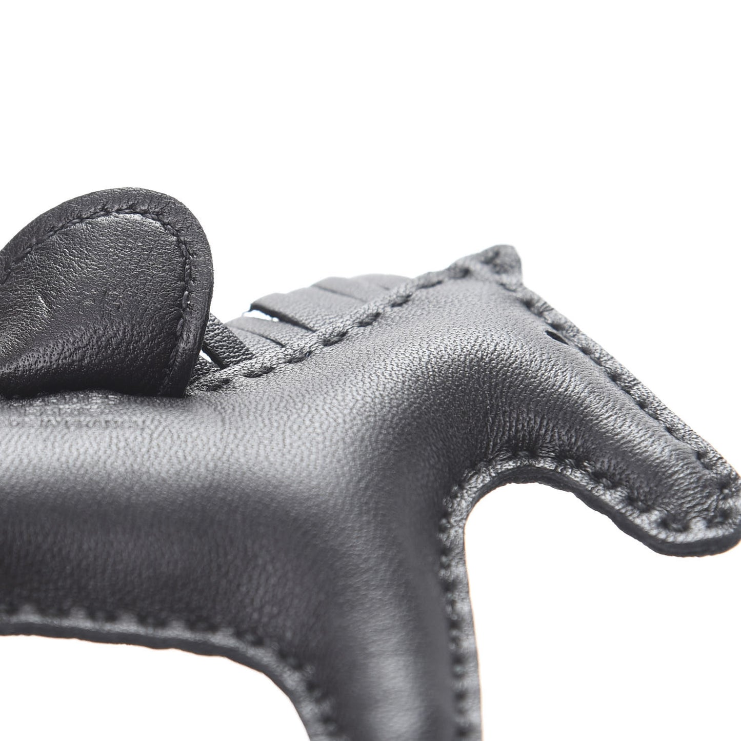 Milo Lambskin Grigri Rodeo Horse Bag Charm PM So Black