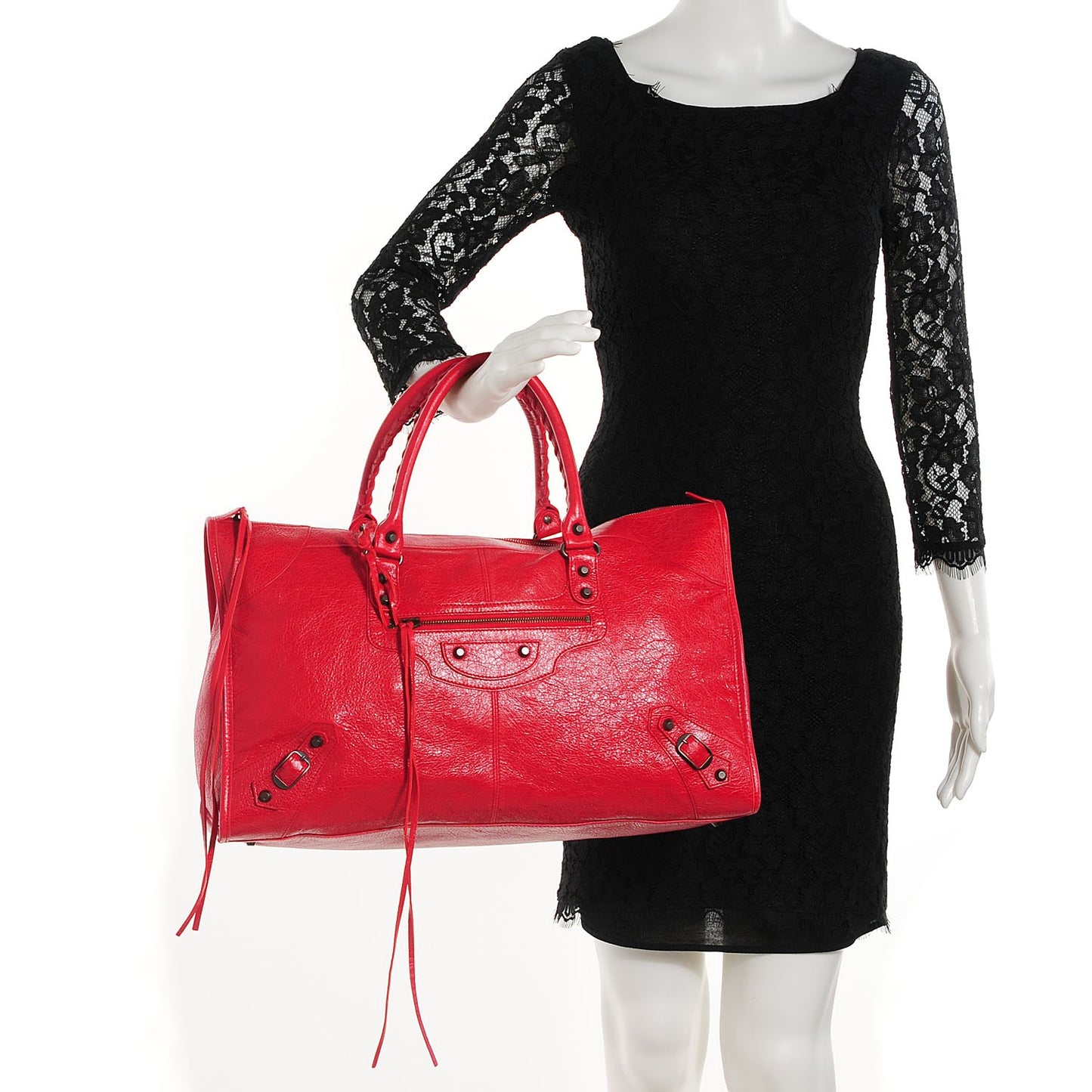 Agneau Classic Hardware Work Rouge Cardinal