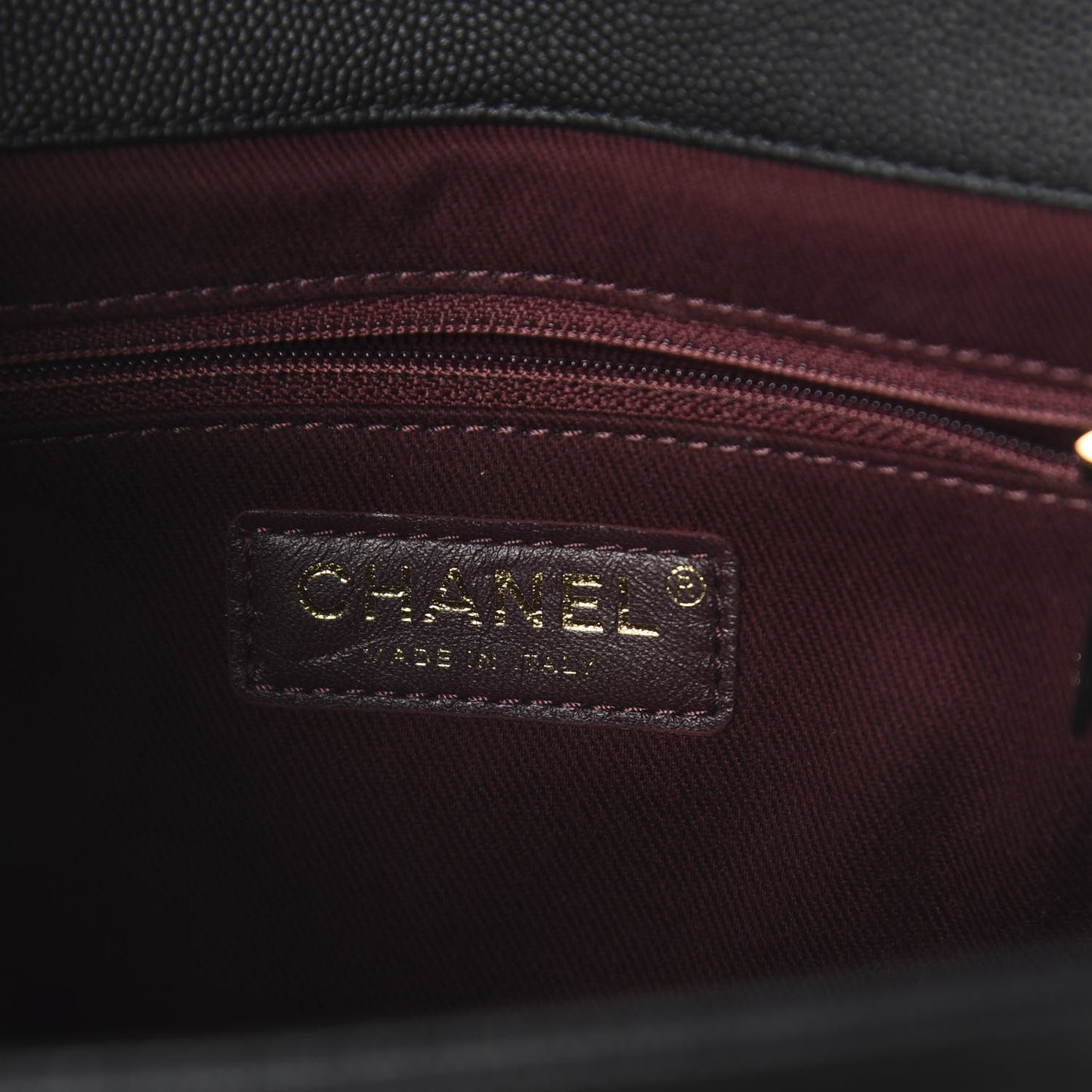 Caviar Quilted Mini Business Affinity Flap Black