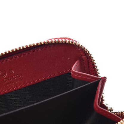 Gucci Microguccissima Zip Around Card Case Red 11 of 14