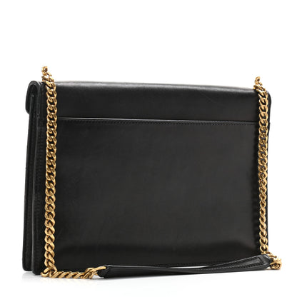 Saint Laurent Lambskin Quilted Monogram Gaby Chain Bag Black 3 of 9