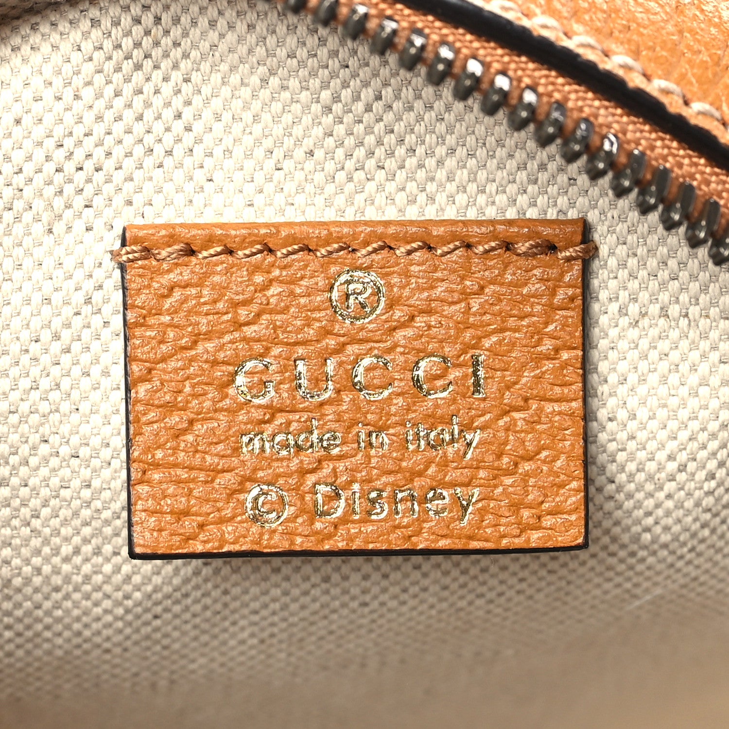 Gucci X DISNEY Mini Vintage GG Supreme Monogram Mickey Mouse Round Shoulder Bag Beige Vintage Sun Oil 6 of 9