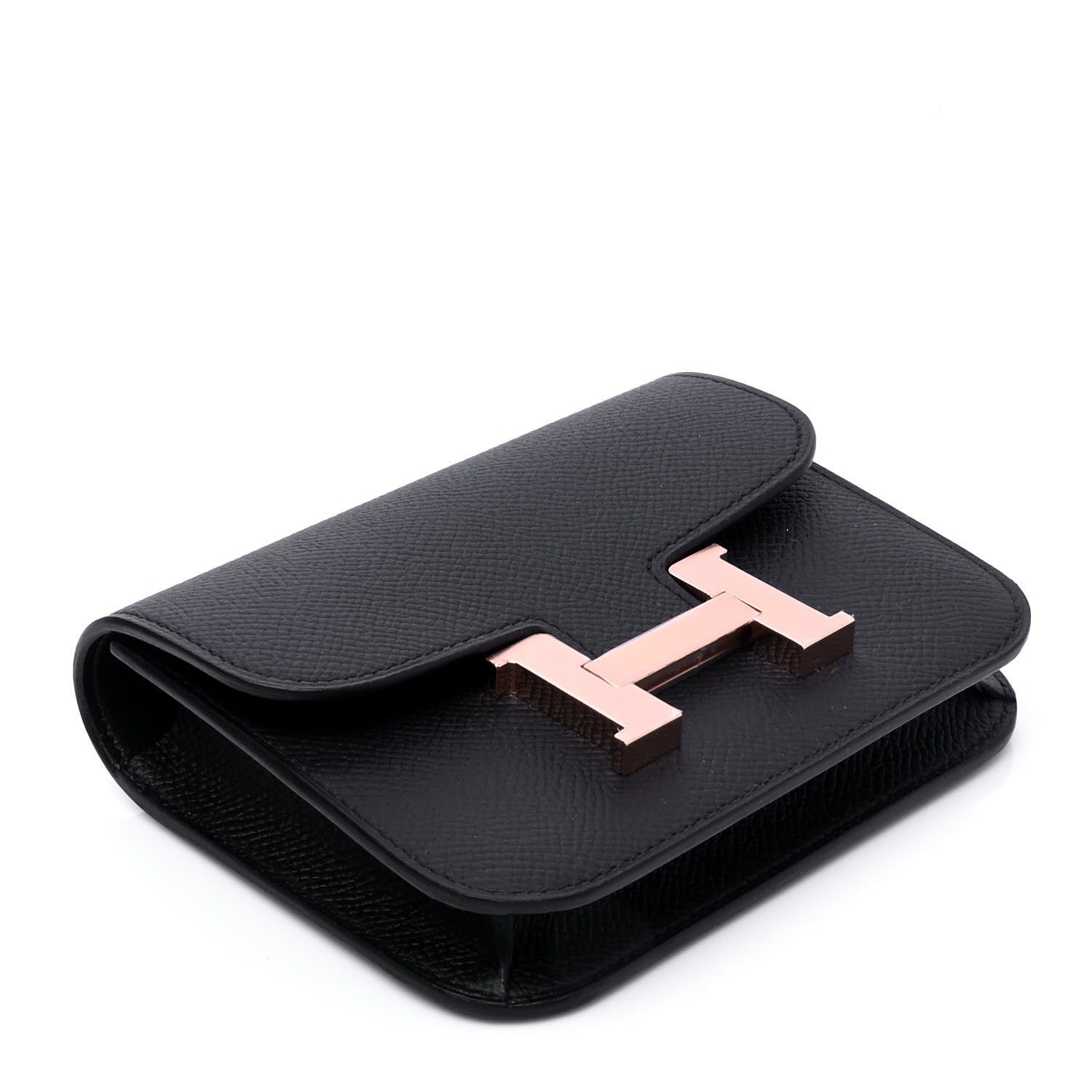 Hermes Epsom Constance Slim Wallet Black 2 of 8