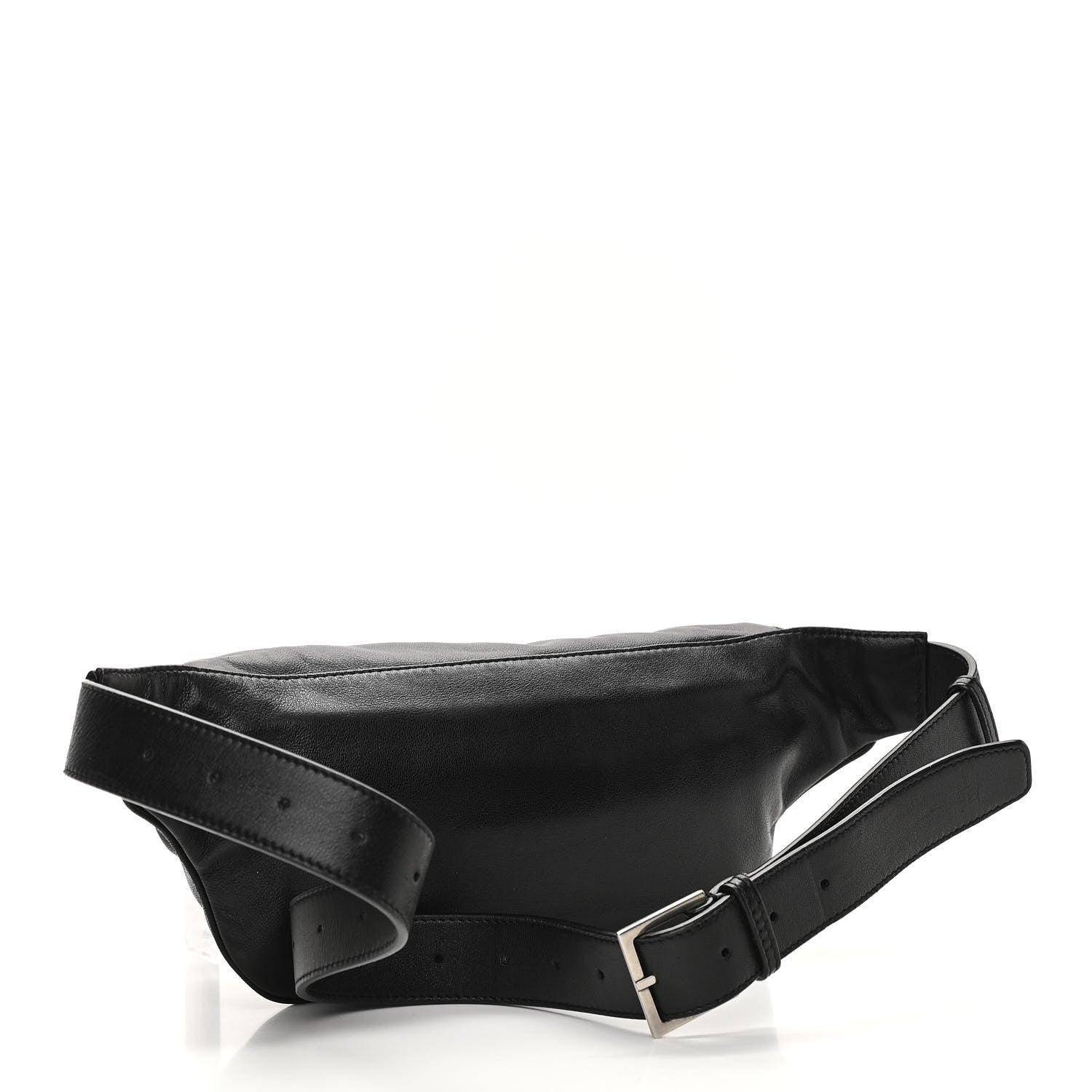 Saint Laurent Calfskin Monogram Belt Bag Black 3 of 10