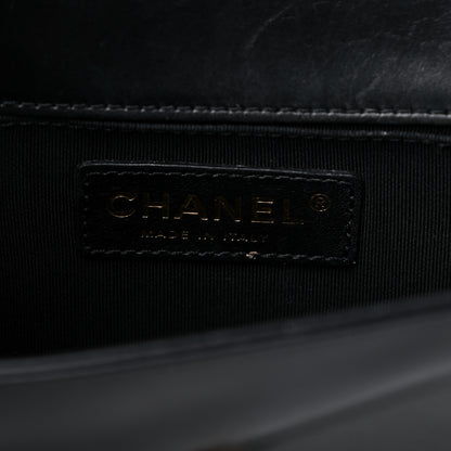Chanel Glazed Calfskin Medium Boy Flap Black 6 of 16