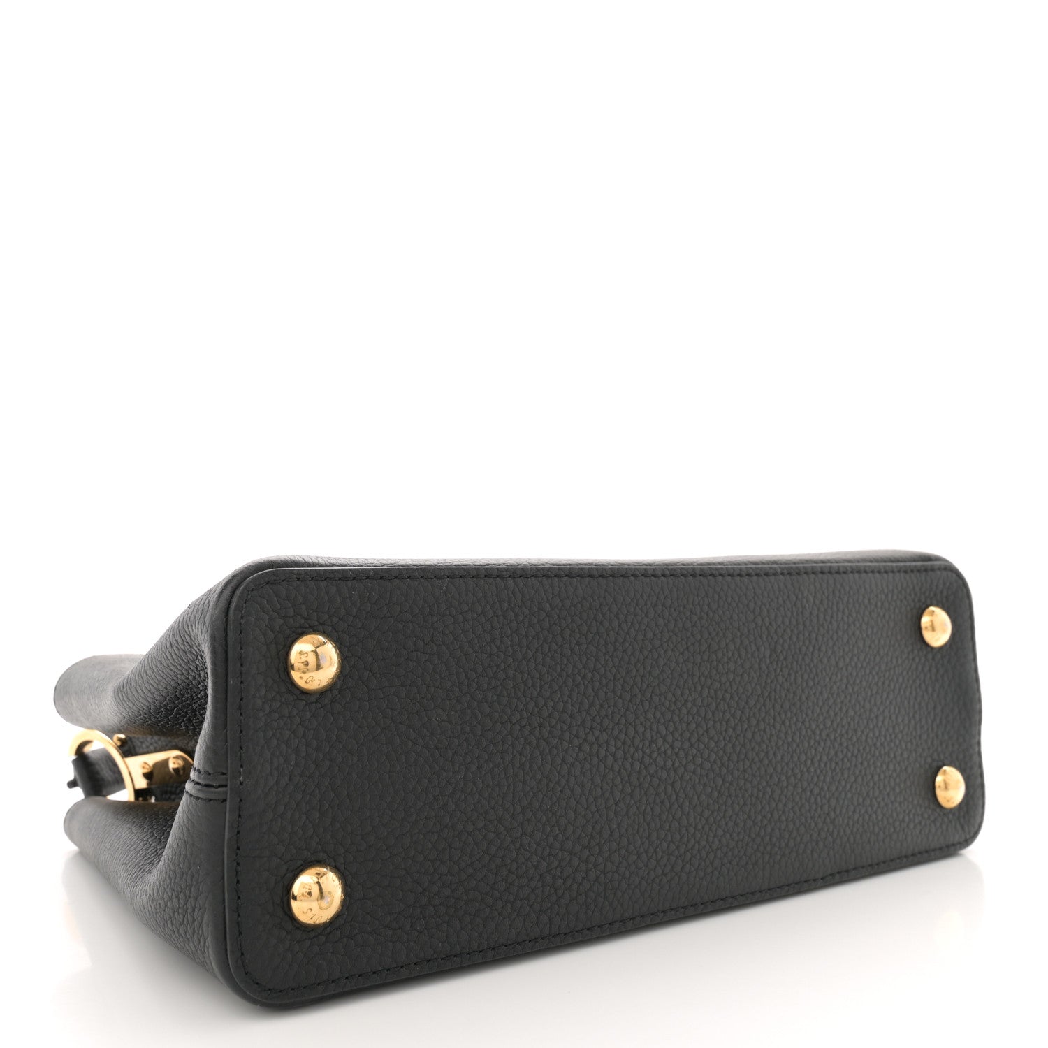 Louis Vuitton Taurillon Metallic Flowers Capucines PM Black 4 of 11