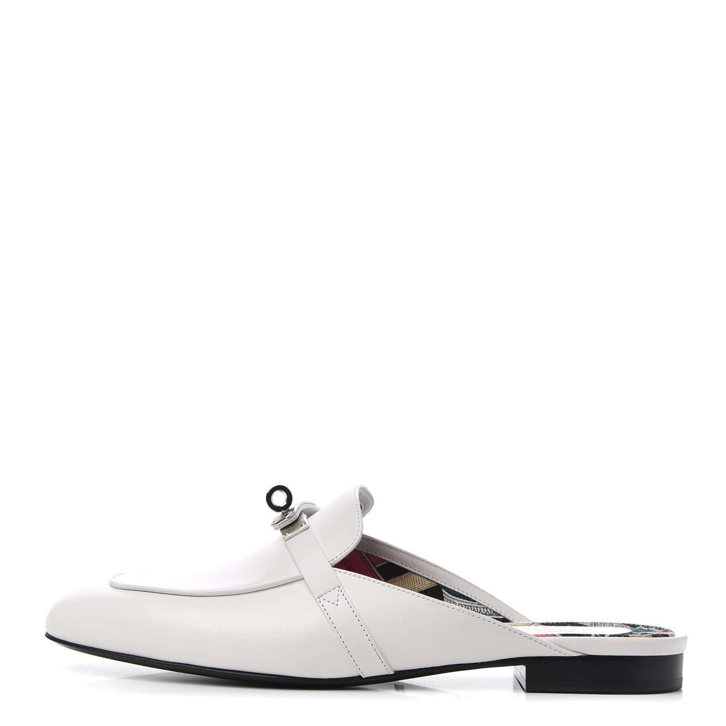 Calfskin Oz Mules 40 White