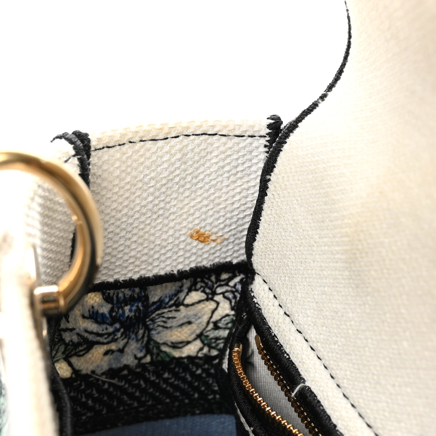 Christian Dior Canvas Embroidered Print Medium Lady D-Lite Blue Multicolor 11 of 11