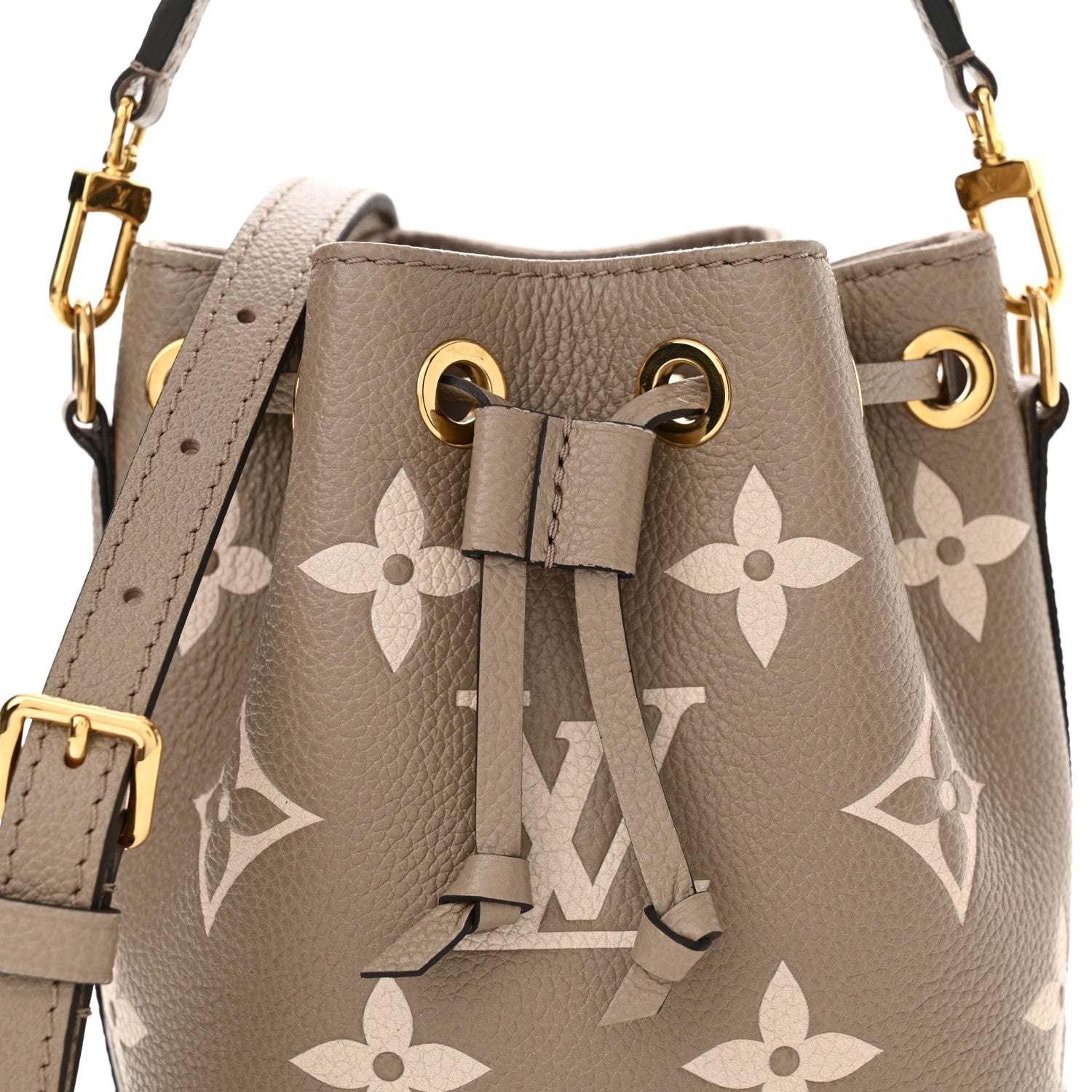 Louis Vuitton Empreinte Monogram Giant Nano Noe Tourterelle Creme 7 of 10