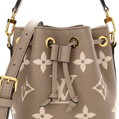 Louis Vuitton Empreinte Monogram Giant Nano Noe Tourterelle Creme 7 of 10