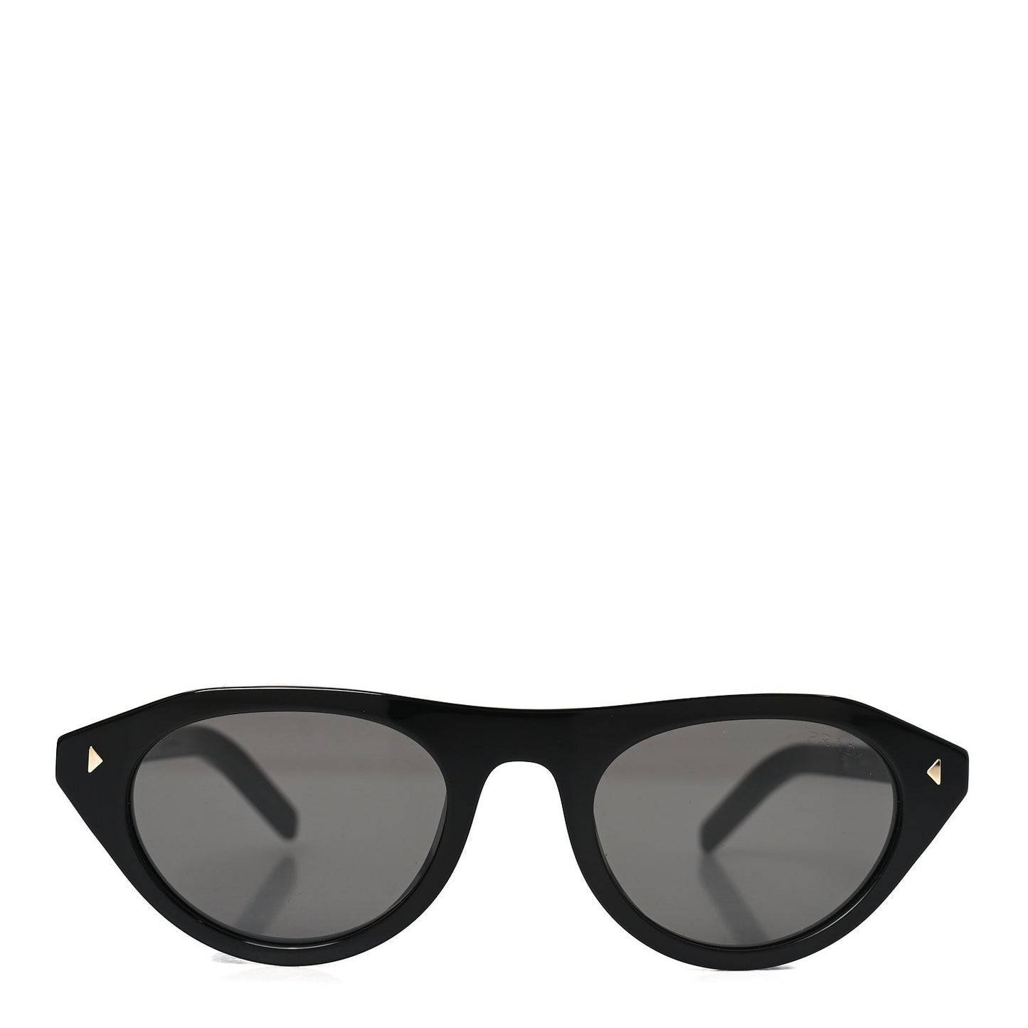 Acetate Iconic Metal Plaque Sunglasses SPR B15 Black