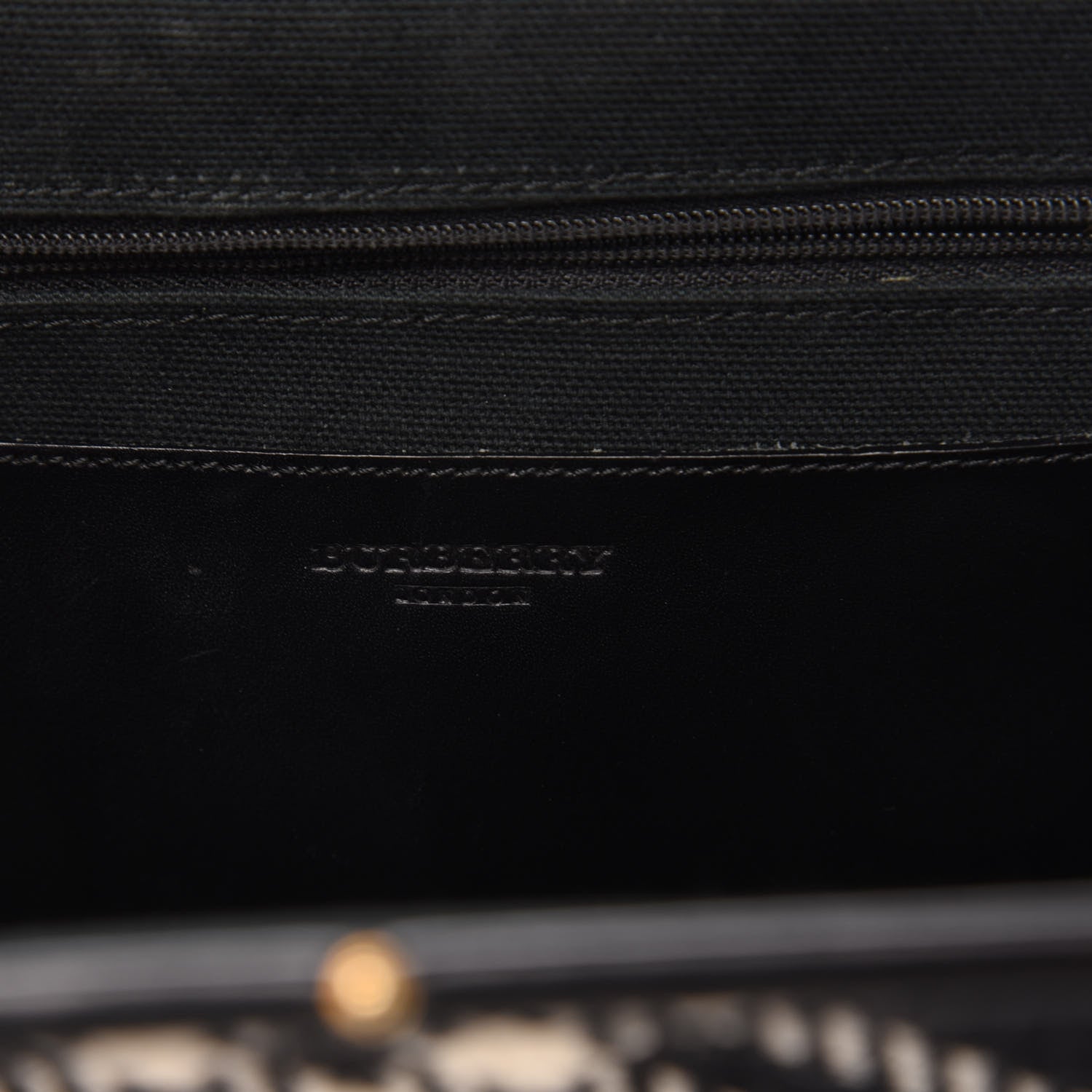 Burberry Wool Plaid Check Frame Bag Black 8 of 10