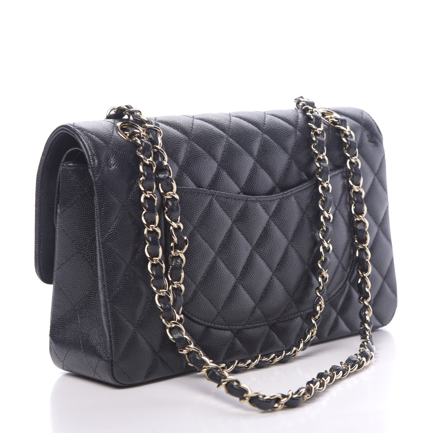 Chanel Caviar Quilted Medium Double Flap Navy 3 of 11