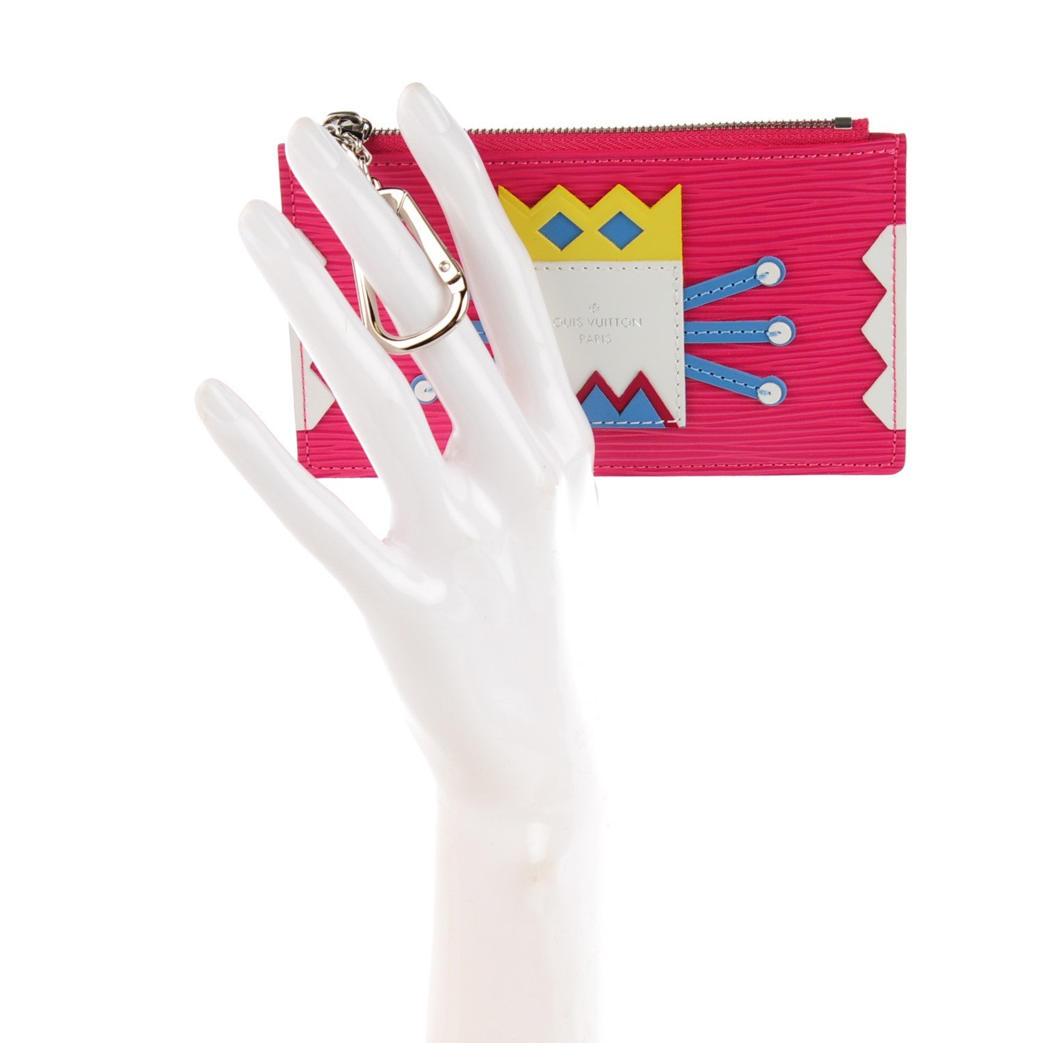 Louis Vuitton Epi Tribal Mask Key Pouch Pivoine 2 of 7