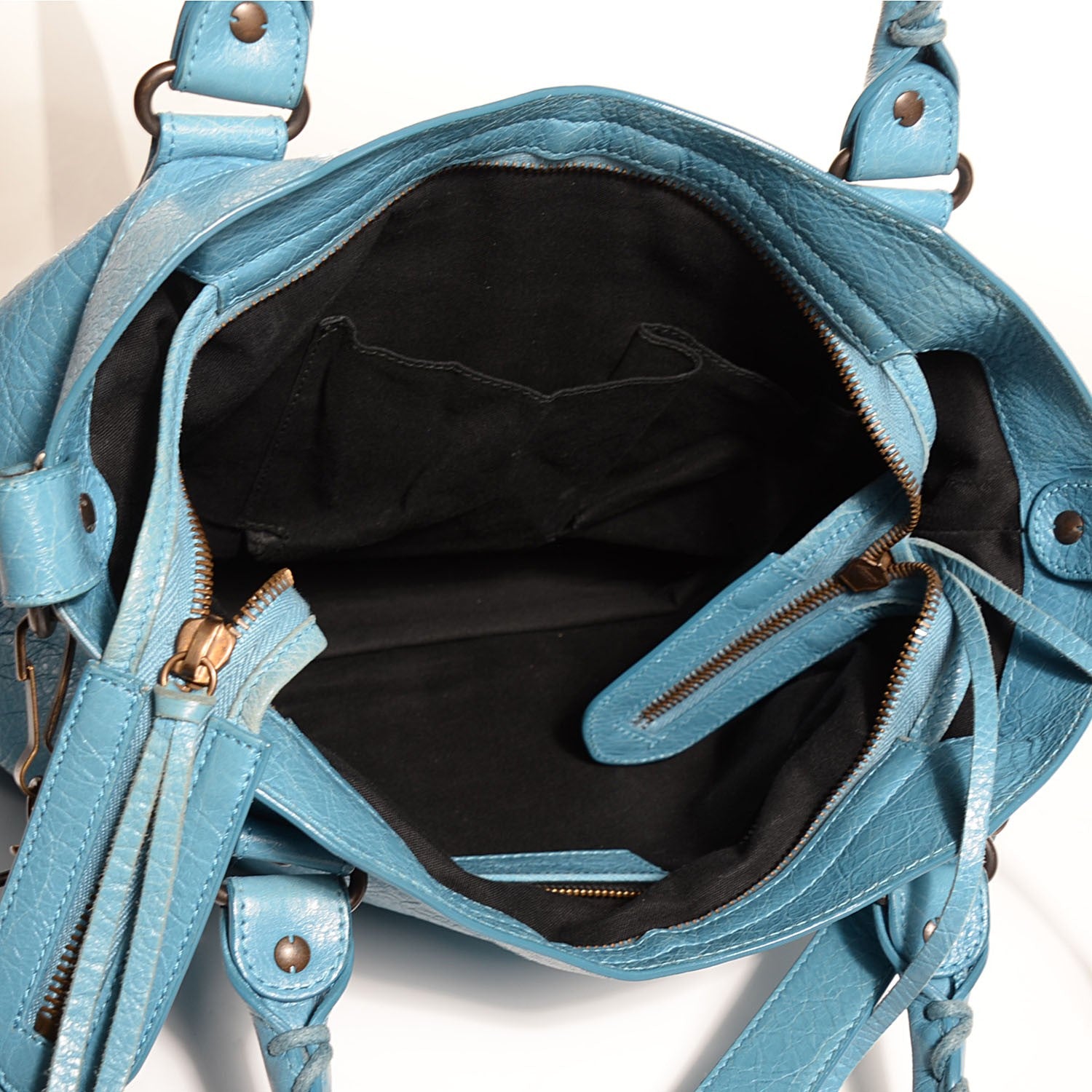 Balenciaga Agneau Classic Hardware Town Bleu Indigo 5 of 12